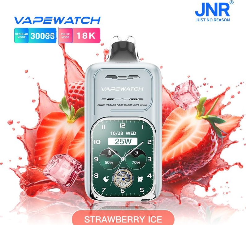JNR VapeWatch 30000 Puffs Vape - лед од јагоде: Револуционарна Вејпинг Искуства у Србији 2025