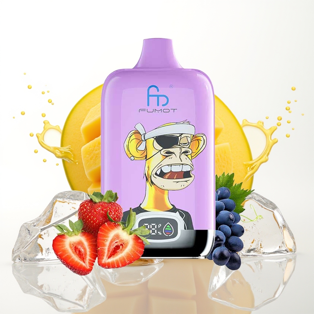 Odkrijte Vrhunsko Doživetje z Fumot Tornado Digital Box 12000 - Strawberry Grape